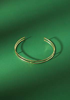Gold Plated Double Cuff Bracelet